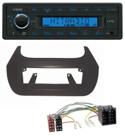 VDO Bluetooth AUX USB MP3 Autoradio für Citroen Nemo Fiat Fiorino Qubo Peugeot B