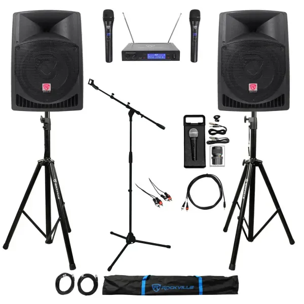 Rockville ipad/iphone/Android/Laptop/TV Youtube Karaoke Machine/System+(3) Mics