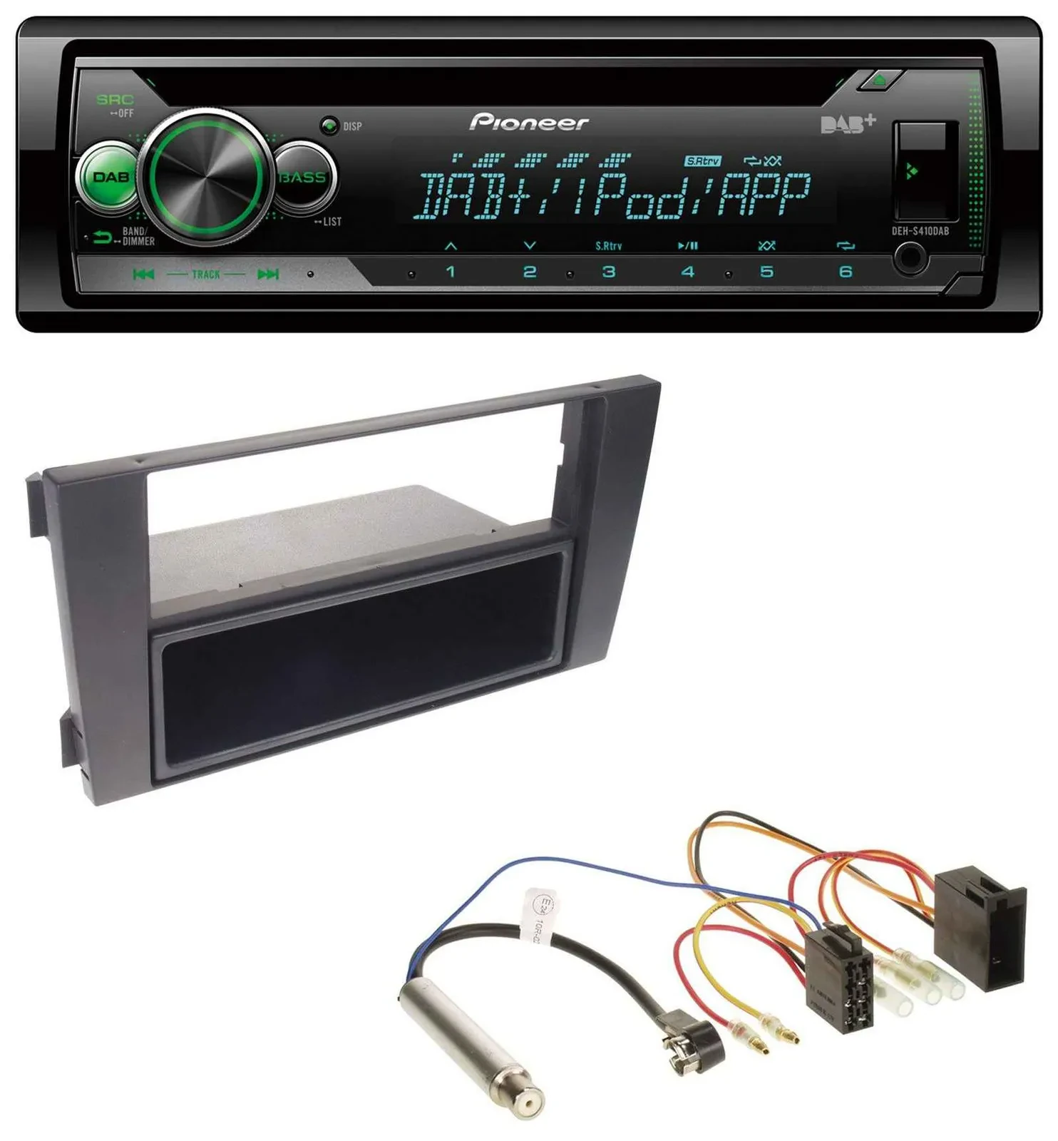Pioneer USB MP3 DAB AUX CD Autoradio für Audi A6 C5 2001-2005 Symphony ISO