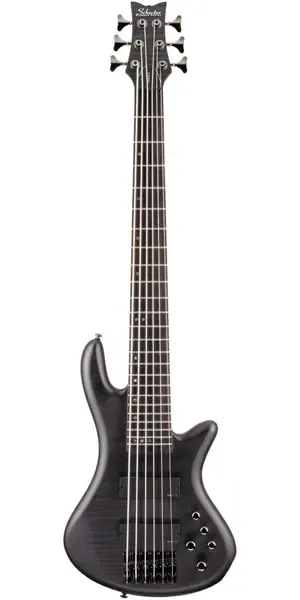 Бас-гитара Schecter Stiletto Studio-6 Bass Satin See-Thru Black