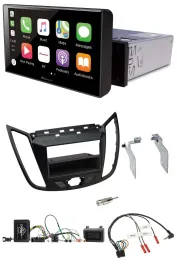 Pioneer Bluetooth Lenkrad DAB USB Autoradio für Ford C-Max Kuga matt schwarz