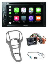 Pioneer MP3 USB DVD Bluetooth DAB 2DIN Autoradio für Opel Astra J ab 09 Titangra