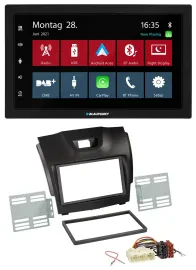 Blaupunkt MP3 Bluetooth DAB 2DIN USB Autoradio für Isuzu D-Max ab 2012 dunkelgra