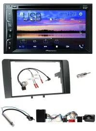 Pioneer Bluetooth 2DIN USB DVD DAB Lenkrad Autoradio für Audi A3 Symphony Aktiv