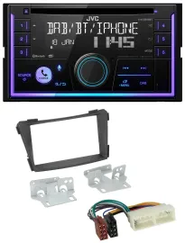 JVC MP3 USB 2DIN DAB Bluetooth CD Autoradio für Hyundai i40 Typ VF ab 2016 schwa