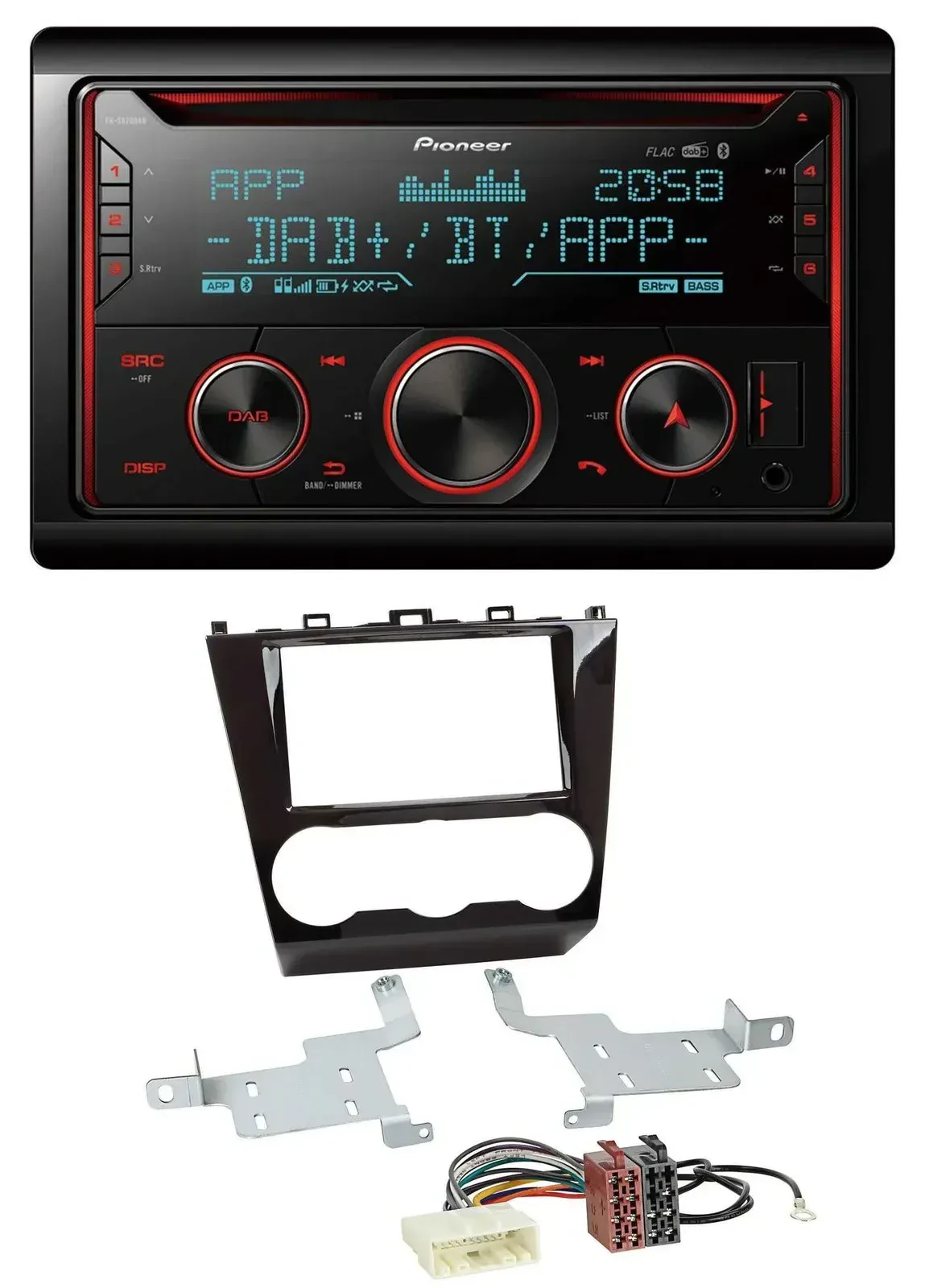Автомагнитола для Subaru Forester Pioneer 2-DIN DAB Bluetooth USB CD MP3