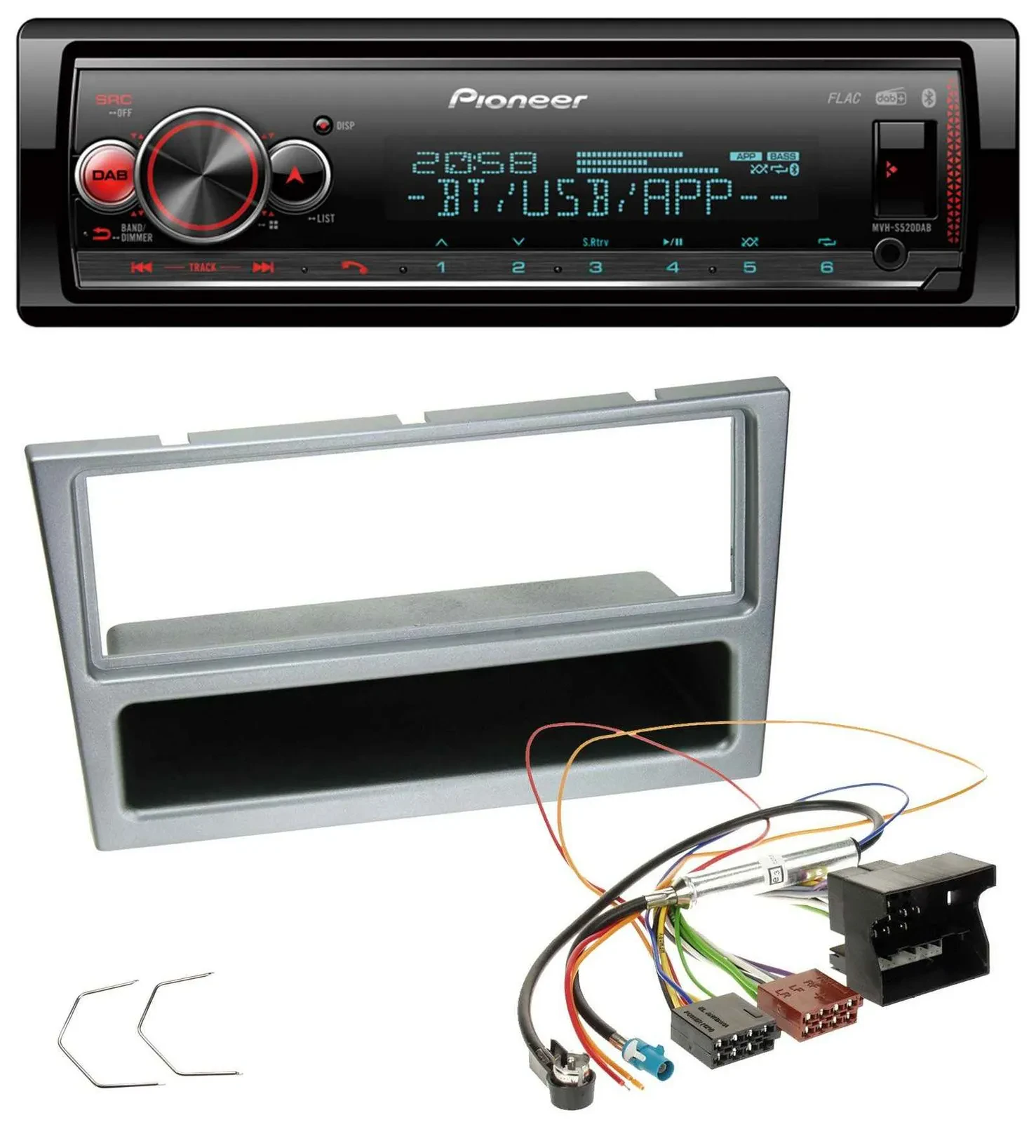 Pioneer Bluetooth USB MP3 DAB Autoradio für Opel Combo C Corsa C Tigra Meriva ab