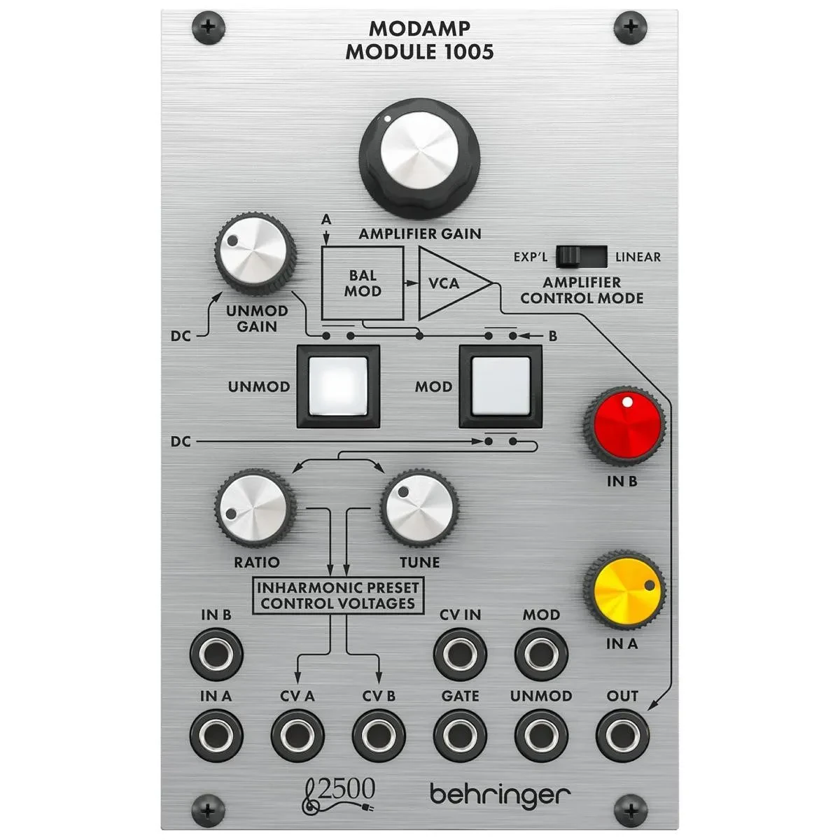 Модуль Eurorack Behringer 2500 Series 1005 ModAmp Ring Modulator and VCA