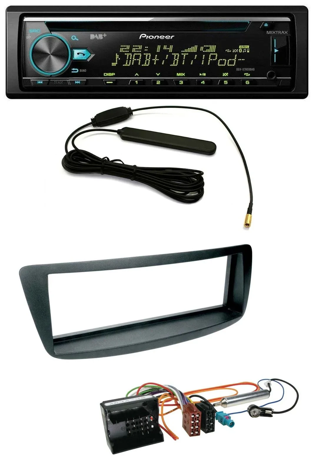 Pioneer CD MP3 AUX DAB USB Autoradio für Citroen C1 Peugeot 107 Toyota Aygo 05-1