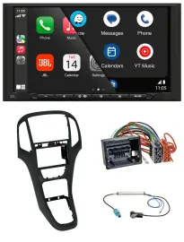 JBL USB 2DIN MP3 Bluetooth AUX Autoradio für Opel Astra J ab 12/09 Perlschwarz
