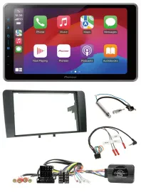 Pioneer Lenkrad USB DAB Bluetooth 2DIN Autoradio für Audi A3 Symphony ISO 8P 200