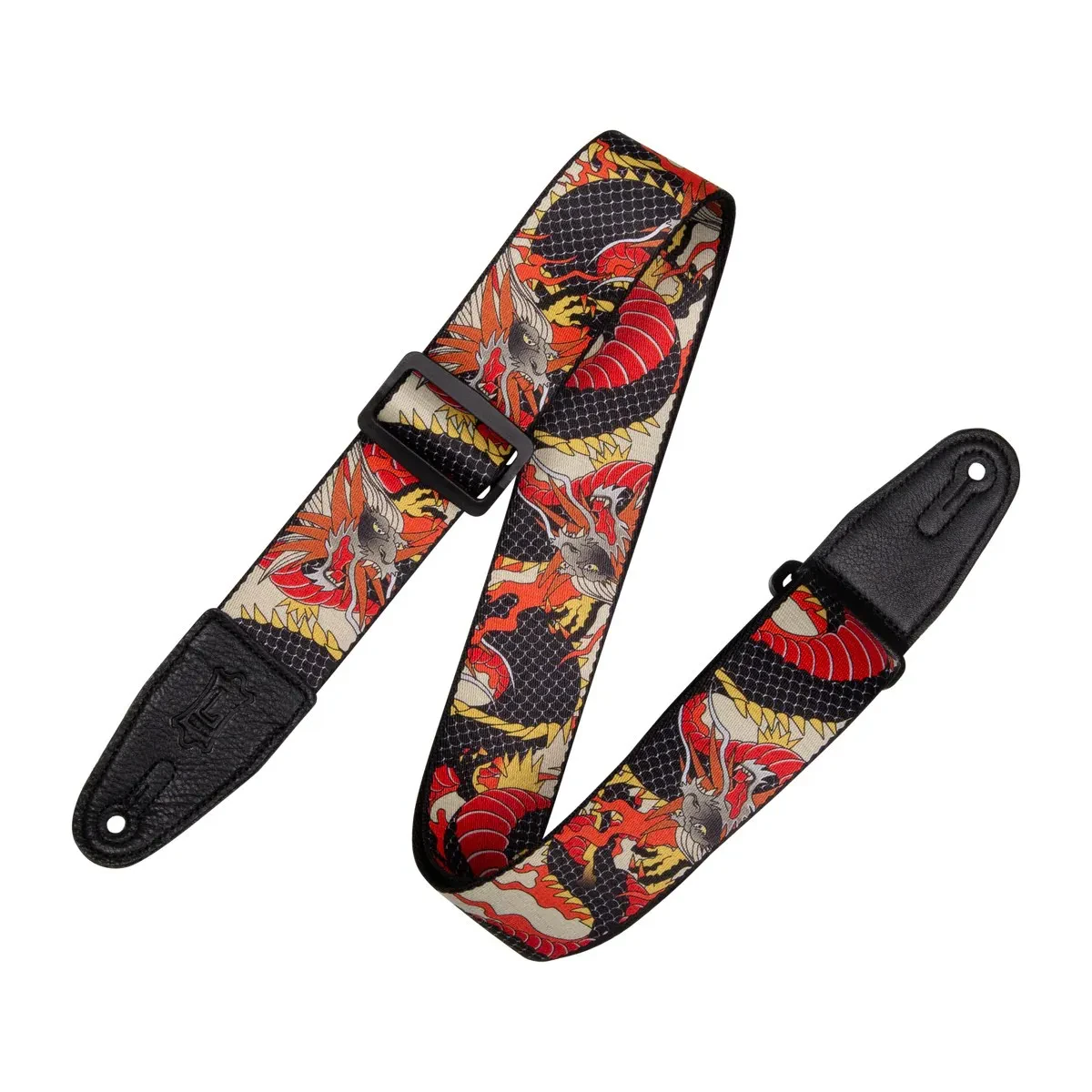 Levy's MPD2 Polyester 2" Guitar Strap, Japanese Traditional Dragon