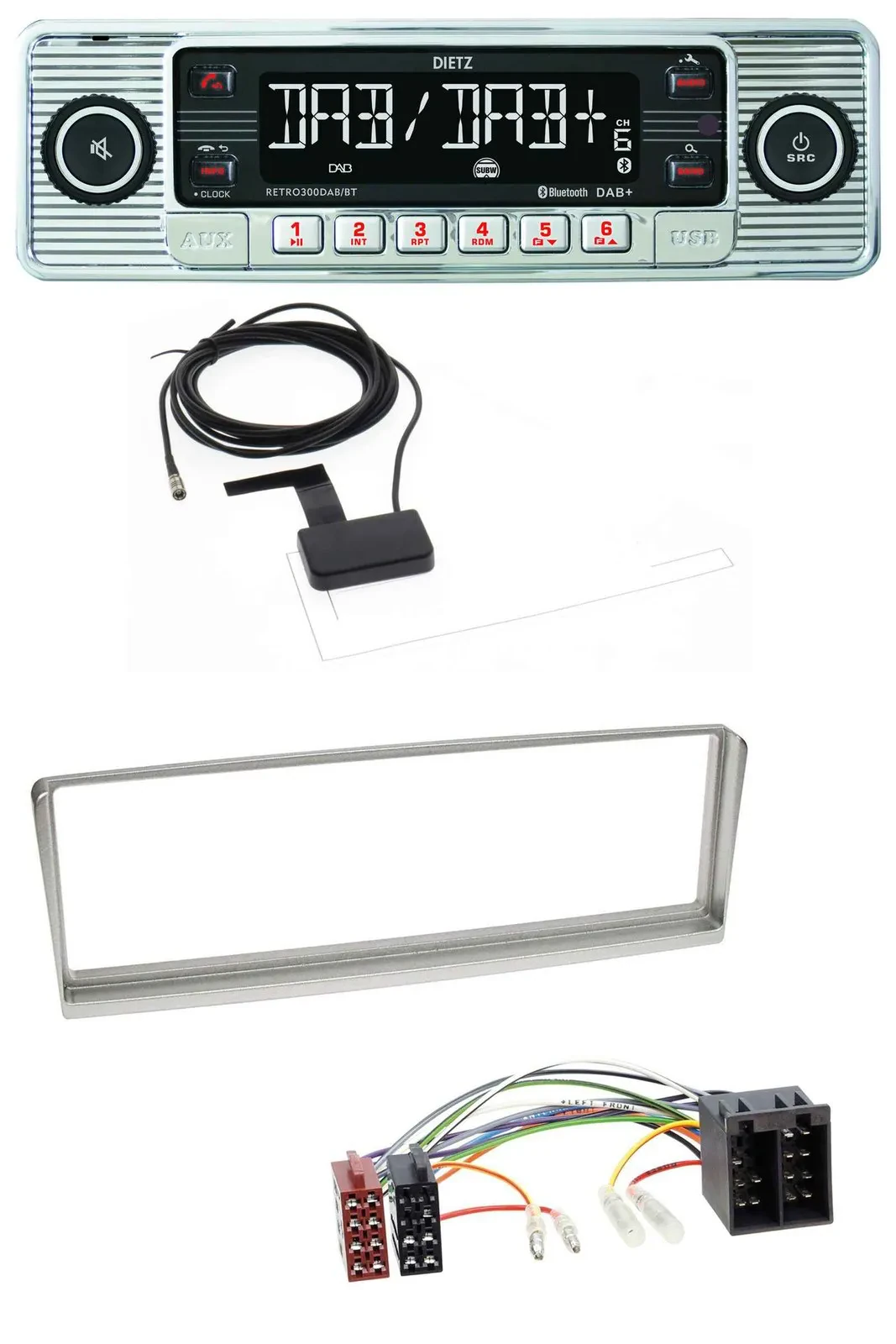 Dietz Bluetooth USB MP3 DAB Autoradio für Alfa Romeo 156 (2001-2003)