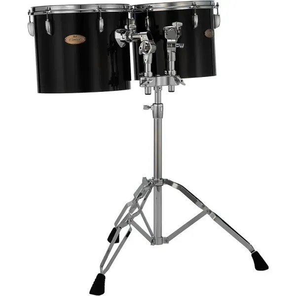 Pearl PTE Concert Single Head Tom Set- BT3 & 7/8",T895 Stand,12x10, 13x11 Blk