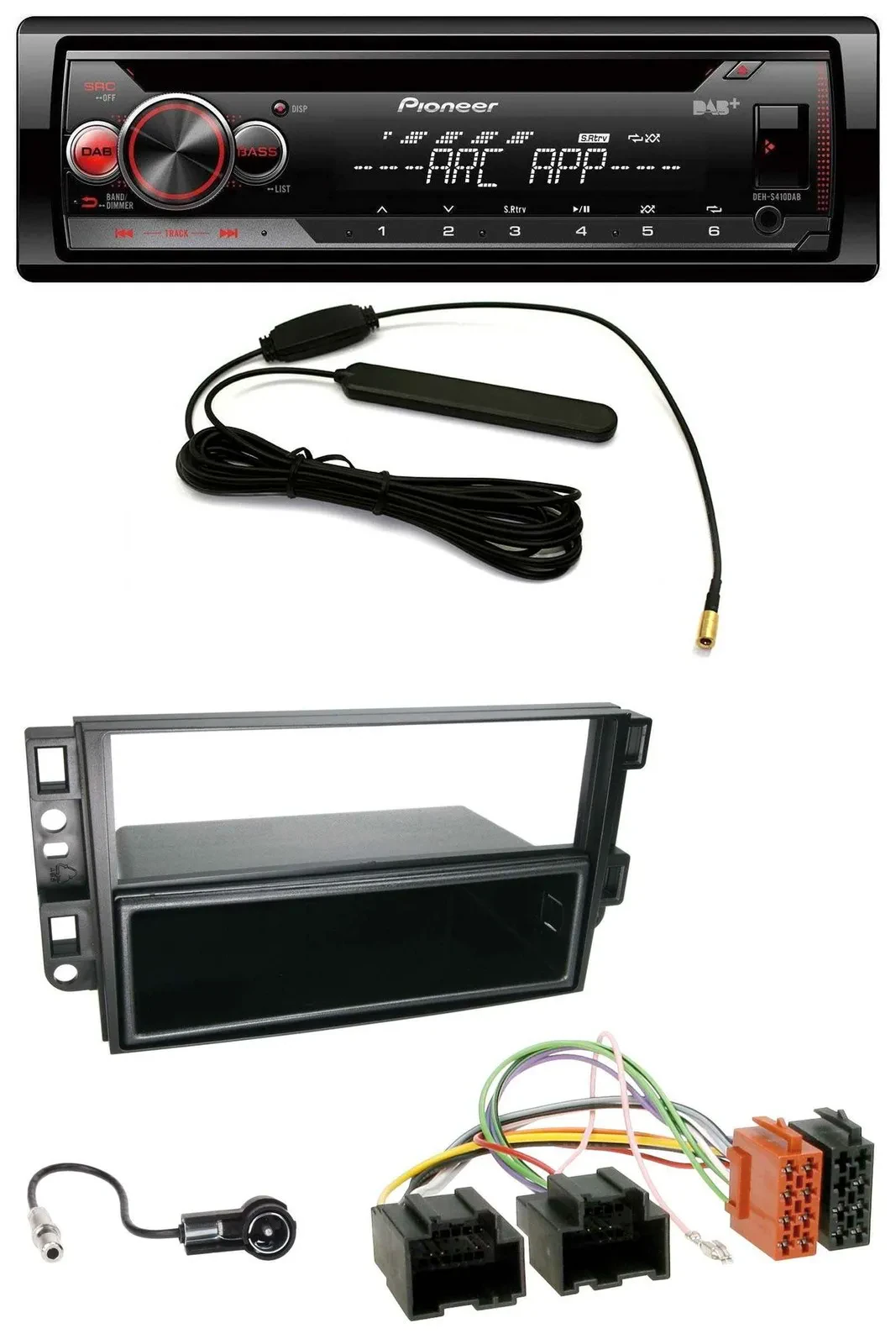 Pioneer CD USB AUX DAB MP3 Autoradio für Chevrolet Aveo Epica Captiva 06-11