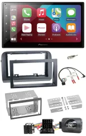 Pioneer USB Lenkrad DAB 2DIN Bluetooth Autoradio für Fiat Croma 2005-2010