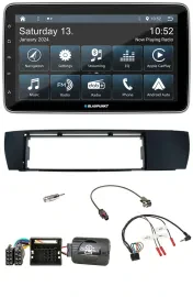 Blaupunkt USB DAB SD Lenkrad Bluetooth Autoradio für BMW X3 04-10 E83 seitlich