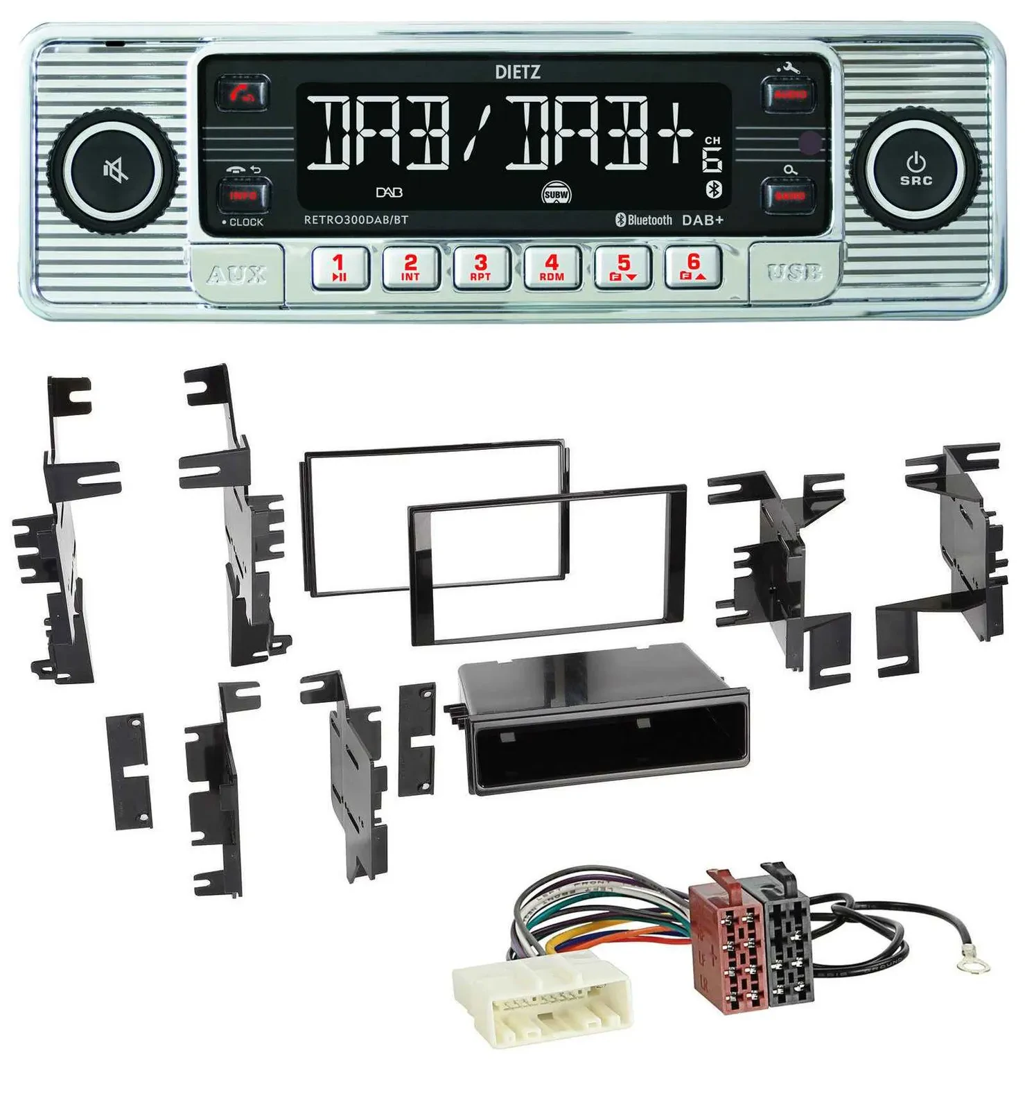 Автомагнитола Dietz Bluetooth MP3 DAB USB для Nissan Quest/Rogue (с 2011) и Titan (с 2013)