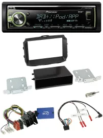 Автомагнитола для Alfa Romeo Giulietta 2013–2021 Pioneer DAB, CD, USB, MP3, поддержка кнопок на руле, ISO