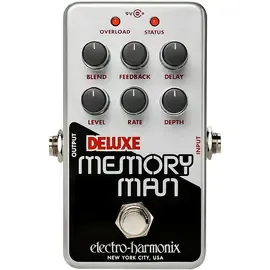 Педаль эффектов для электрогитары Electro-Harmonix Nano Deluxe Memory Man Analog Delay Effects Pedal Silver