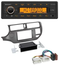 Continental MP3 Bluetooth AUX USB Autoradio für Kia Rio UB 2011-2014 anthrazit