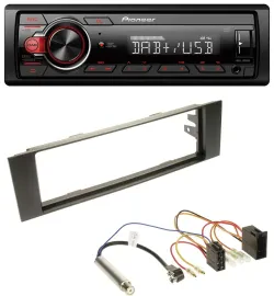 Pioneer MP3 1DIN DAB USB AUX Autoradio für Audi A3 (8P, 03-06) - ISO