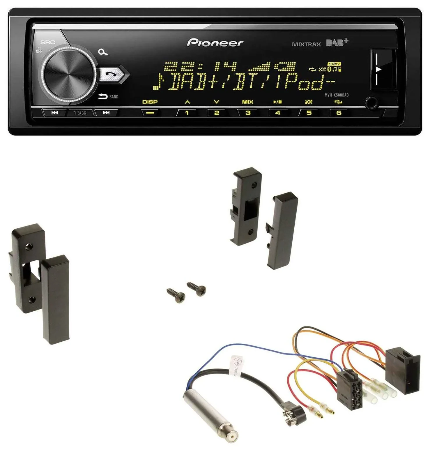 Pioneer Bluetooth USB DAB MP3 Autoradio für Audi A3 (8L, 1996-2000)