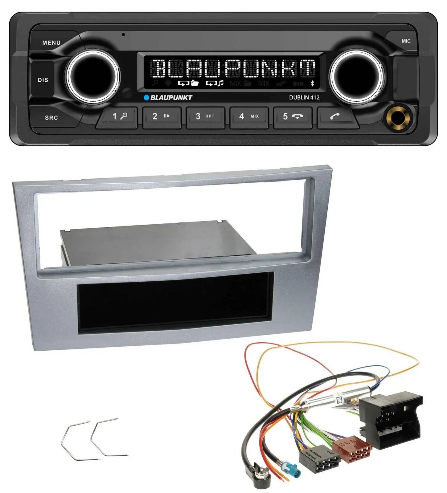 Автомагнитола Blaupunkt Bluetooth, USB, AUX для Opel Astra H, Zafira B, Corsa D