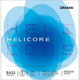 Струны для контрабаса D'Addario Helicore Pizzicato Series Double Bass E String 3/4 Size Medium