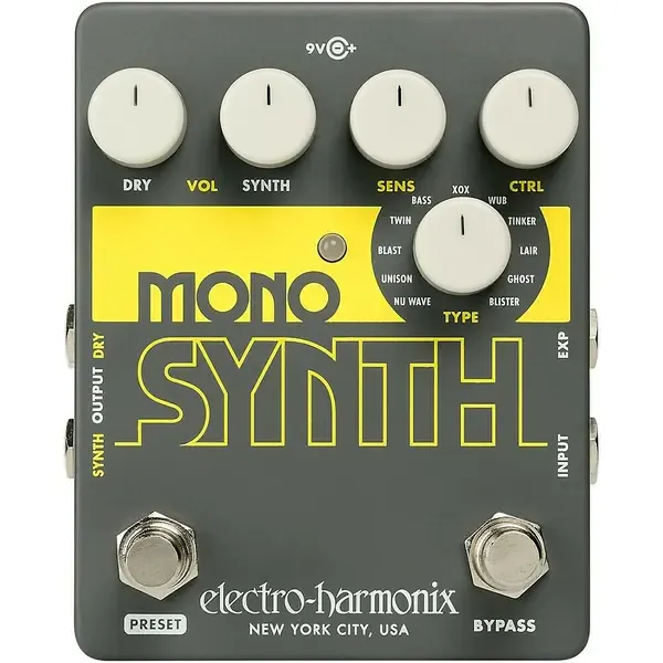 Педаль эффектов для электрогитары Electro-Harmonix Guitar Mono Synth Effects Pedal