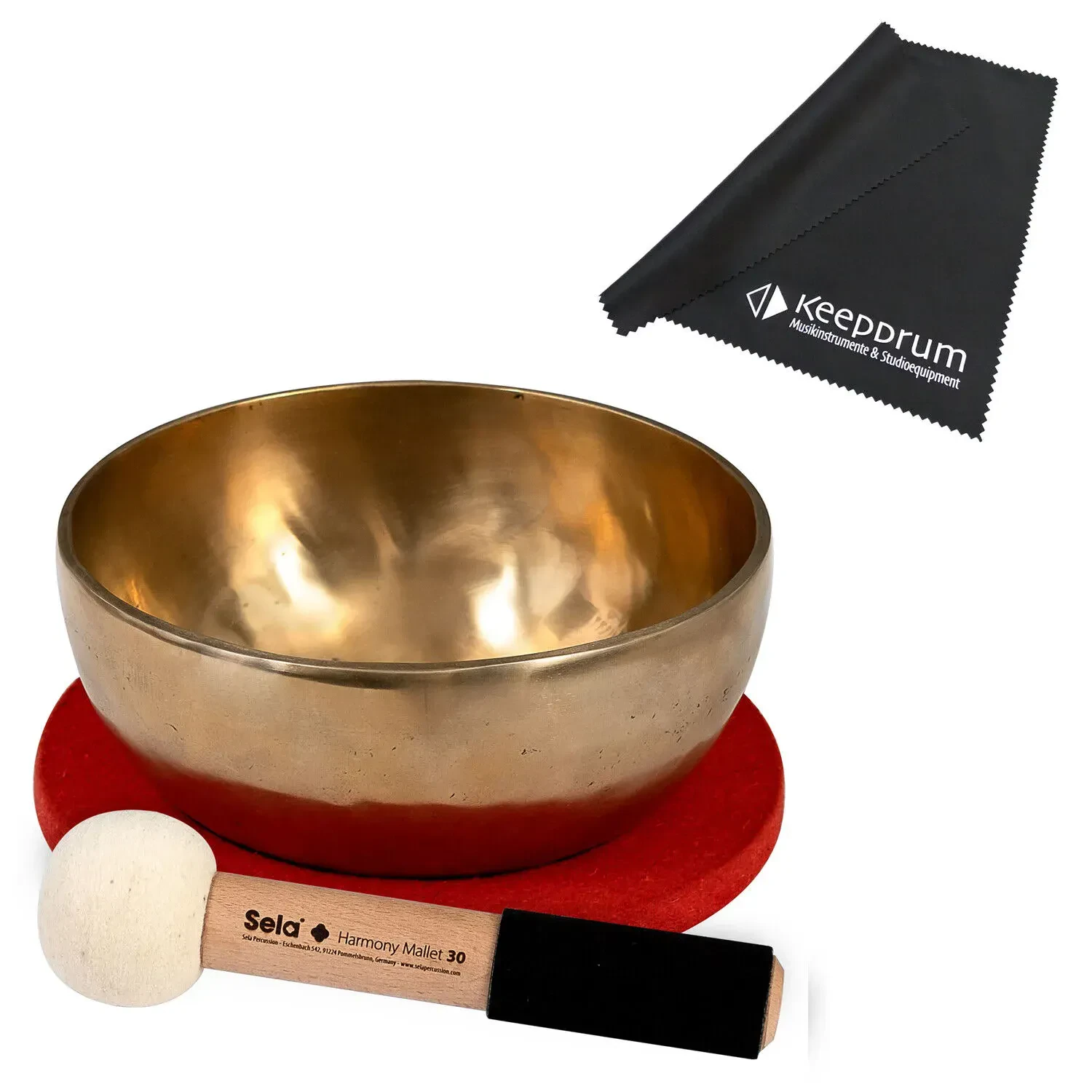 Поющая чаша Sela SE264 Harmony Brass с аксессуарами