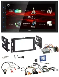 JVC USB Bluetooth Lenkrad DAB 2DIN Autoradio für Buick Enclave Lucerne 2006-2011