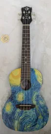 Luna Guitars Luna UKE STR C Concert Size Starry Night Design Acoustic Ukulele