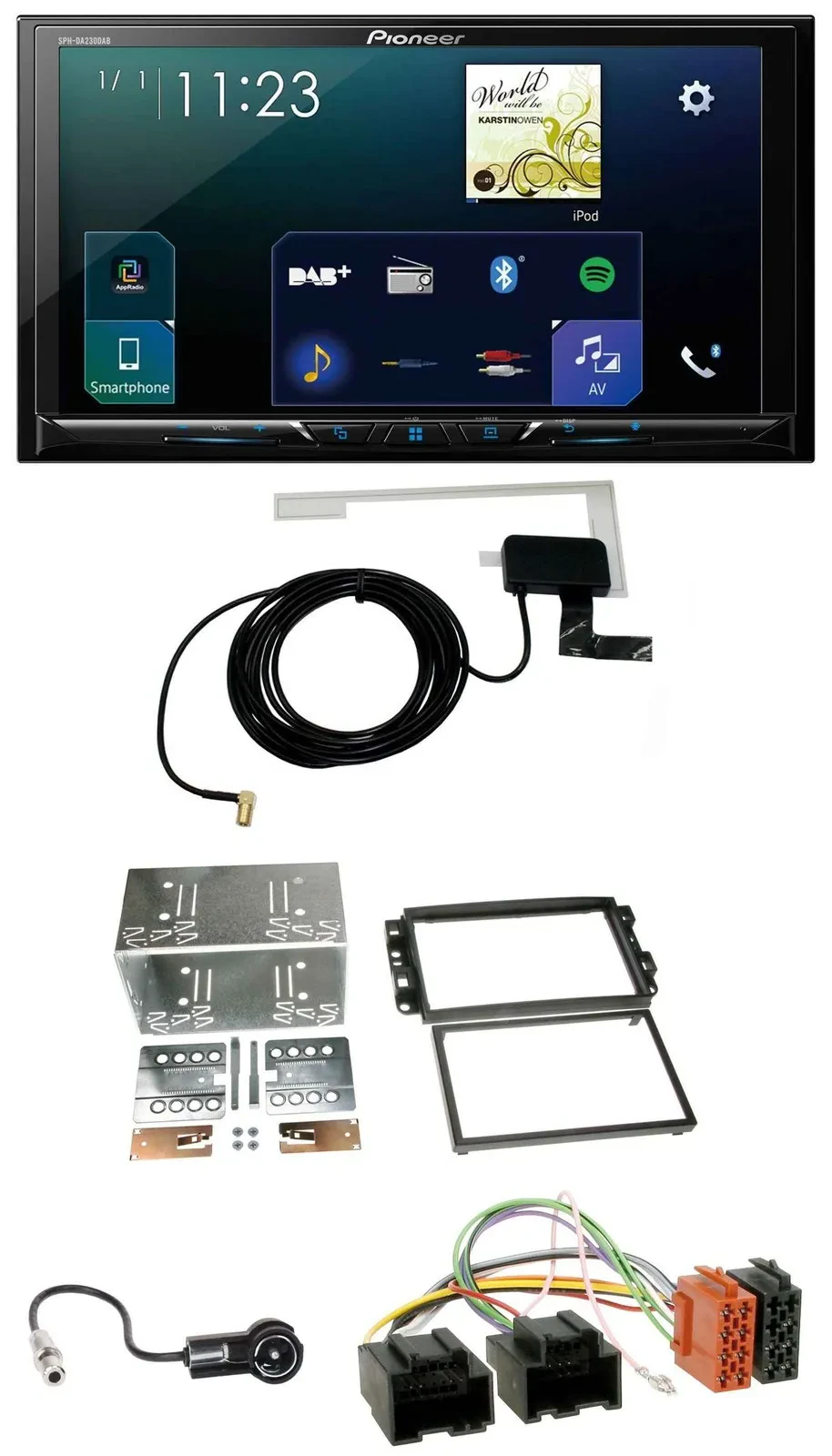 Автомагнитола Pioneer 2DIN DAB USB MP3 Bluetooth для Chevrolet Aveo/Epica/Captiva