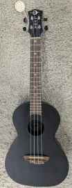 Luna Guitars Luna Model UKE VMT BKS Tenor Acoustic Mahogany Black Satin Finish Ukulele
