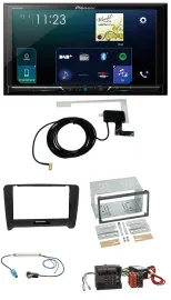 Pioneer 2DIN DAB USB MP3 Bluetooth Autoradio für Audi TT 06-14 Aktivsystem Quadl