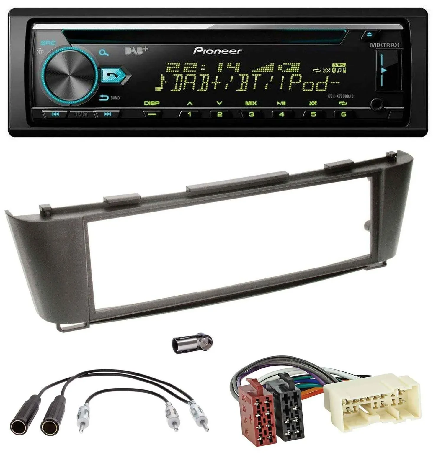 Pioneer DAB MP3 CD USB Bluetooth Autoradio für Nissan Almera (ab 2003)
