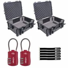 ProX XM-CDHW UltronX Watertight Cases w Wheels fits CDJ-3000 Style Units Pair