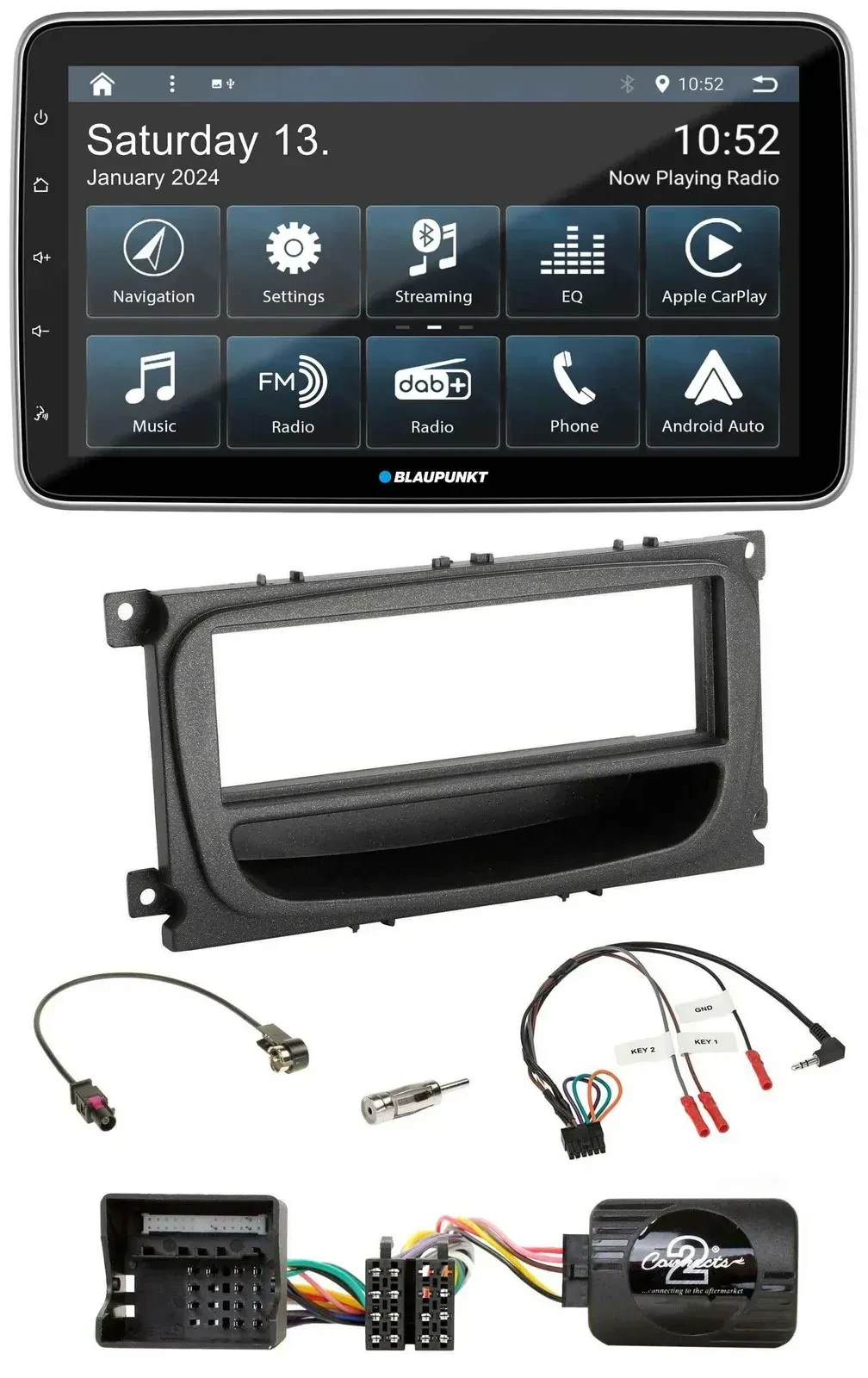 Blaupunkt USB DAB SD Lenkrad Bluetooth Autoradio für Ford Mondeo S-Max 07-14 sch