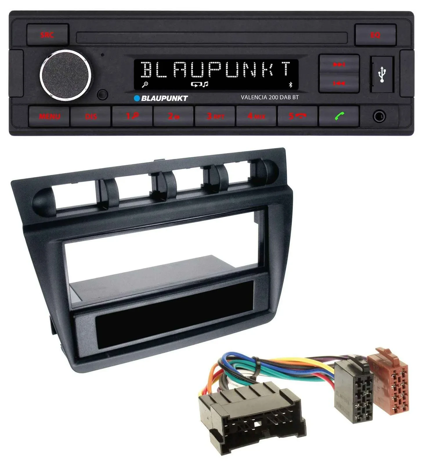 Автомагнитола для Kia Picanto Blaupunkt DAB, MP3, Bluetooth, USB черная