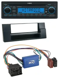 VDO AUX MP3 1DIN CD USB Autoradio für BMW 5er E39 X5 E53 Ablagefach Aktivsystem