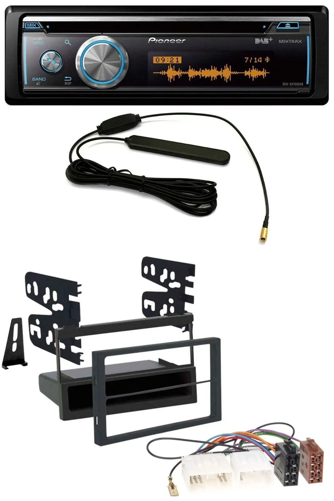 Автомагнитола Pioneer CD/USB/Bluetooth/DAB/MP3 для Mazda 626 (1999–2000) и MPV (1996–1999)