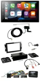 Автомагнитола для Dodge/Jeep Pioneer 2DIN, USB, Bluetooth, DAB, поддержка управления на руле