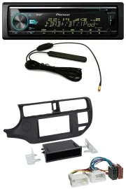 Pioneer CD MP3 AUX DAB USB Autoradio für Kia Rio (UB 2011-2014) schwarz