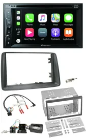 Pioneer Lenkrad USB DVD Bluetooth DAB 2DIN Autoradio für Fiat Panda 2007-2012 gr