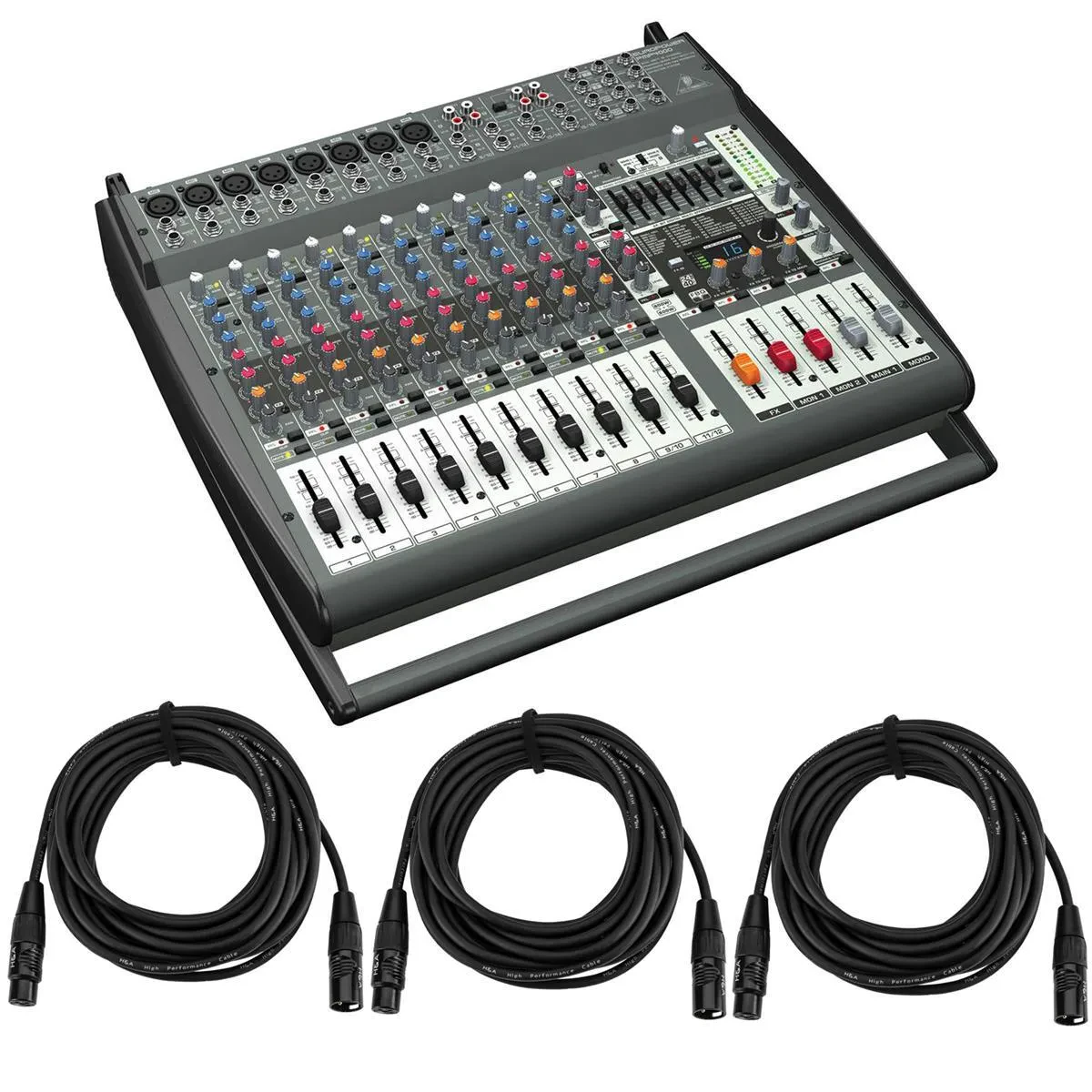 Микшер с усилителем Behringer PMP4000 Europower с кабелями