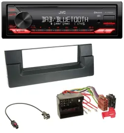 Автомагнитола JVC Bluetooth USB DAB MP3 для BMW 5 (E39) и X5 (E53) Quadlock