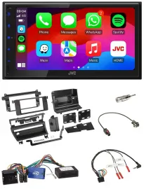 JVC Bluetooth USB Lenkrad 2DIN DAB Autoradio für BMW 3er E46 02-06 1 Schalteröff