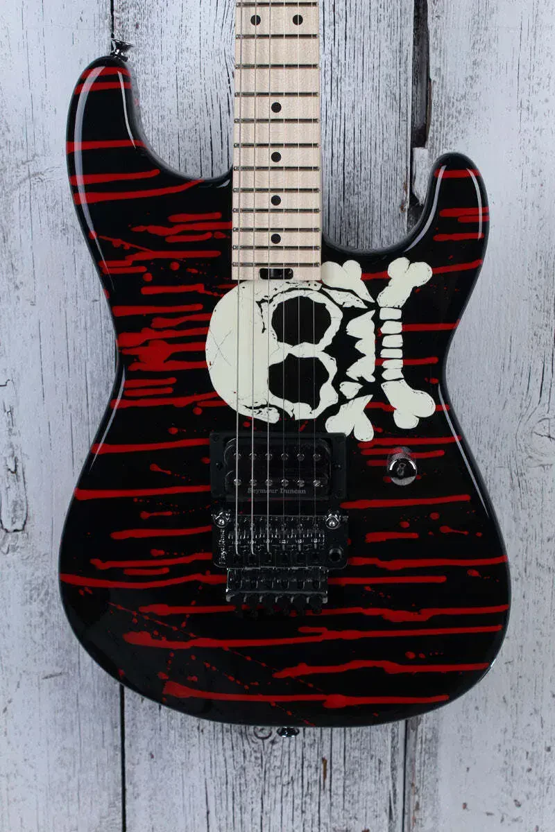 Charvel Warren DeMartini Signature Pro-Mod Blood and Skull Electric Guitar