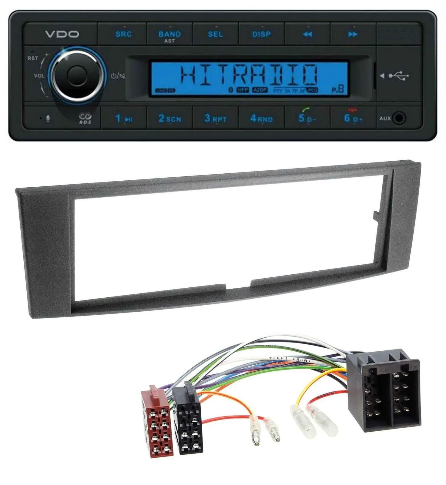 VDO AUX Bluetooth USB MP3 Autoradio für Renault Laguna II (2005-2008)
